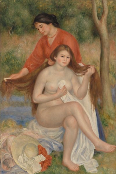 Die Toilette der Badenden von Pierre Auguste Renoir